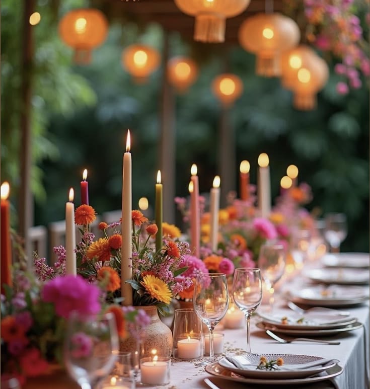 Decoración floral de mesas